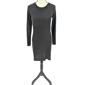 Smartwool Womens Charcoal Sweater Dress Small and Cashmere Scarf  FLAW